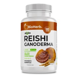Hongo Reishi Ganoderma Extracto 100% Puro 2 Meses Bioherb Sin Sabor
