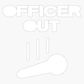 Police Officer Out Retirement Retired Veteran Gift Hoodie Vinyl Sticker Waterproof Decal Laptop Wall Window Bumper Sticker 5"