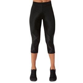CW-X Women's Stabilyx Joint Support 3/4 Capri Compression Tight, Black, X-Large