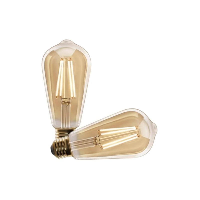 FEIT ST19 E26 Medium Filament LED Bulb Warm Amber 60