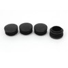 sourcingmap 23mm x 35mm Black Plastic Blanking End Caps Round