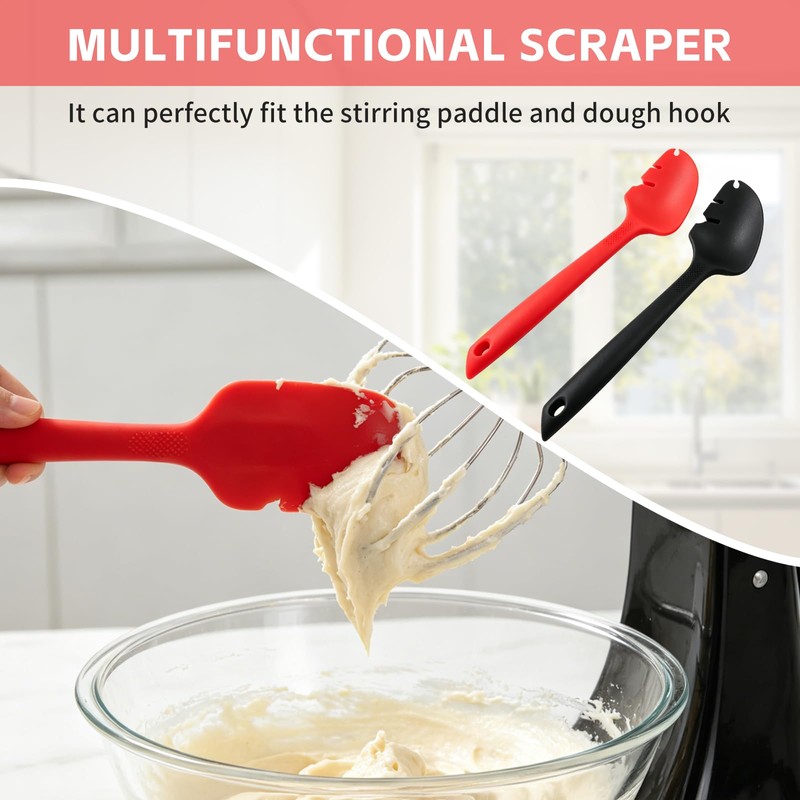 2 Pcs Silicone Spatulas for KitchenAid Stand Mixers