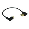 CERRXIAN 9 inch Gold Plated USB Left & Right Angle