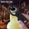 QIYUDA 3 PCS Bottle Opener Silencer, Stainless Steel Bottle Opener