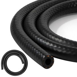 Tunejoy Petrol Hose 8 mm Inner Diameter Fuel Hose 1 Metre Diesel Hose for Cars, Motorcycles and Tractors Black 8 x 14 mm