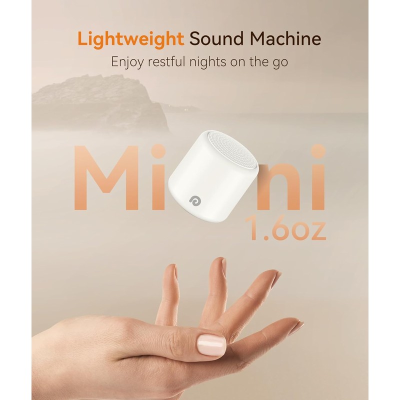Dreamegg Portable White Noise Machine - Travel Sound Machine for