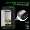 MELONFARM 2x2 Grow Tent, 24"x24"x48'' High Reflective 600D Diamond Mylar