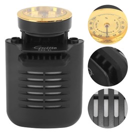 Humidificador de guitarra, 2 en 1, 3.43x2.13in, humidificador de guitarra, higrómetro para guitarra popular, ukelele de guitarra clásica para evitar grietas