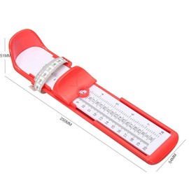 Kids Infant Foot Measurer Toddler Baby Foot Measure Gauge Children Foot Measuring Tool Shoes Size Measuring Ruler Tool 0-20CM Professional Foot - Width Measuring Device For Children (Red)