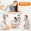 Mia&Coco Electric Heating Pad for Back Neck and Shoulders (Grey,