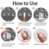 PH PandaHall 3pcs Moon Star Nail Stamper 12 Constellation Nail