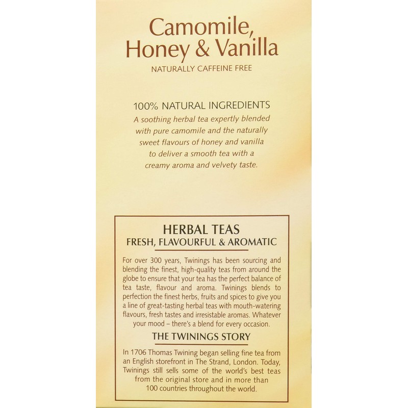 Twinings Herbal Tea Chamomile Honey and Vanilla -- 20 Tea