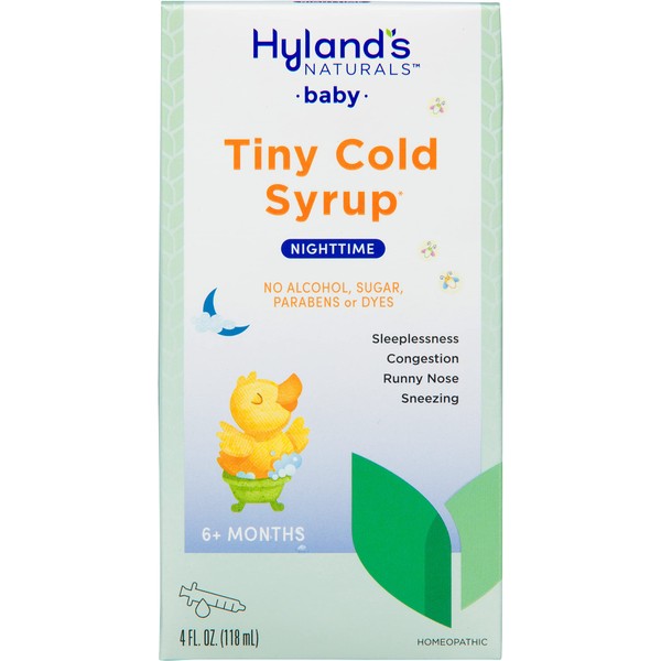 Baby Nighttime PM Cold Syrup by Hyland’s, Natural Relief of Runny Nose, Congestion and Sleeplessness, 4 Ounce