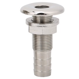 Tissting Board Passage Screw Connection with Nut, 3/4 Inch 75 mm 316 Stainless Steel Vent Connection Universal Board Breakthrough Drain Connection for Boats, Yachts, Marine