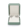 Oirlv Matcha Green PU Leather Stud Earrings Box Gift Box