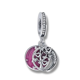 Tree of Life - Family Heart Tree Family Tree - Mother, Father, Sister, Brother, Grandma, Grandpa - Charm Bracelet Pendant Jewellery Accessories 925 Silver Sterling Silver, Sterling Silver, No Gemstone