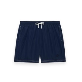 Future Planet Boys Kids (6-14) Premium Designer Azure Fast-Dry 7" Swim Trunks (US, Alpha, Small, Regular, Midnight Navy)