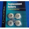 Ultra LOT OF FOUR 7/8" NYLON CONVEX ROUND SHOWER DOOR