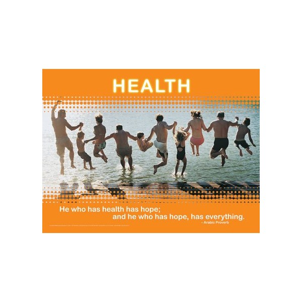 Health and Happiness Motivational Inspirational Poster Series - 6 in