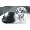 Amlong Crystal Figurine Crystal Dog Cut Glass Collectible, Black Nose