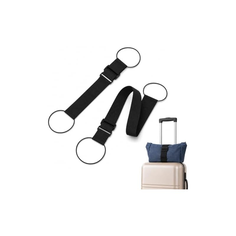 2 Correas Conectoras para Equipaje, Ajustables de 26 a 40