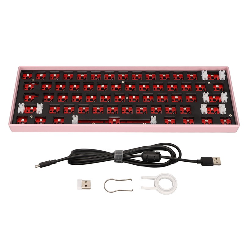 61 Keys Mechanical Keyboard DIY Kit Support Wireless 2.4G BT