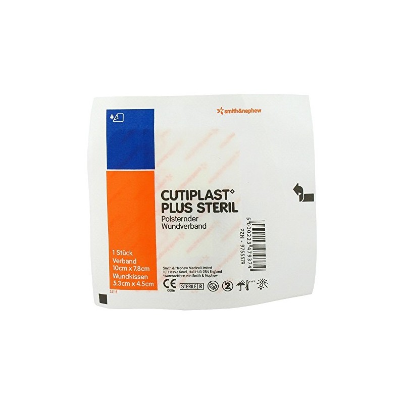 CUTIPLAST Plus Sterile Dressing 7.8 x 10 cm Pack of