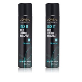 L’Oreal Paris Lock It Bold Control Hairspray 8.25 Ounce (244ml) (2 Pack)