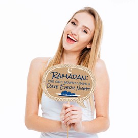 Funny Ramadan - Eid Mubarak Photo Booth Props Kit - 10 Piece