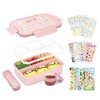 Bugucat Bento Lunch Box 1300ML with 16 Stickers - Leak-Proof