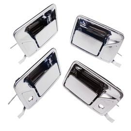 Cheriezing Chrome Exterior Door Handle Compatible with 1999-2016 Ford F250 F350 F450 550 Super Duty Truck, 2000-2006 Excursion | Set of 4