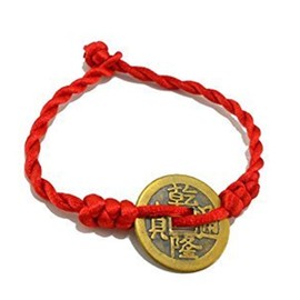 Chinese Zodiac Copper Rat Geomantic Ornament Home Furnishing Decoration Statue Figurine Lucky red String Set