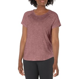 C9 Champion womens Soft Tech Tee T Shirt, Dark Berry Purple Heather, X-Small US