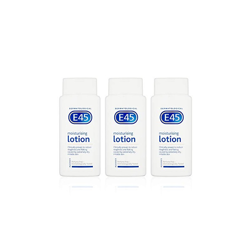 E45 Dermatological Moisturising Lotion 200ml x 3