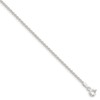 The Black Bow 1.5mm Sterling Silver Classic Solid Rope Chain