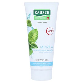 Rausch Mint Shower Gel Cleans Mildly, Antibacterial and Moisturises, Pack of 1 (1 x 200 ml)