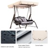 Buachois Outdoor Patio Swing Chair Canopy Replacement, Waterproof Swing Canopy,