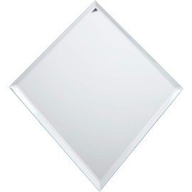 Plymor 3mm Beveled Glass Mirror, 7 inch x 9 inch (Pack of 24) (Diamond-Shaped)