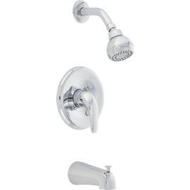 PROFLO PF7611S Tub and Shower Trim Package with 1.75 GPM Shower Head and Single Lever Valve Trim - Polished Chrome