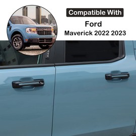 Aunginsy Exterior Door Handle Trim Cover Compatible with Ford Maverick 2022-2025 Ford Bronco Sport 2021-2025 Car Outside Door Handles Cover Scratches Protector Decorative Sticker ABS Accessories