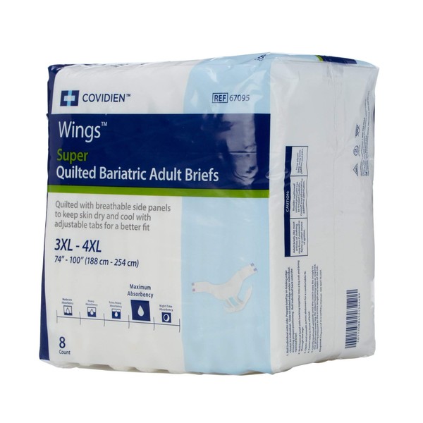 Wings Bariatric Adult Briefs Quantity: Pack of 8