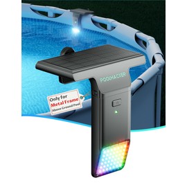 POOLHACKER Solar Pool Lights Only for Inground Pool【Original】, 10-Color 4-Mode Light Sensing LED, Underwater Lighting with Timer Off, Submersible Lights with Remote, Waterproof Design, 1 Pack