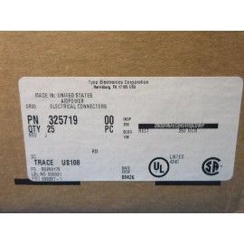 TYCO LOT of 25 Tyco Electronics 325719, Ring Terminals & Spade Terminals, R