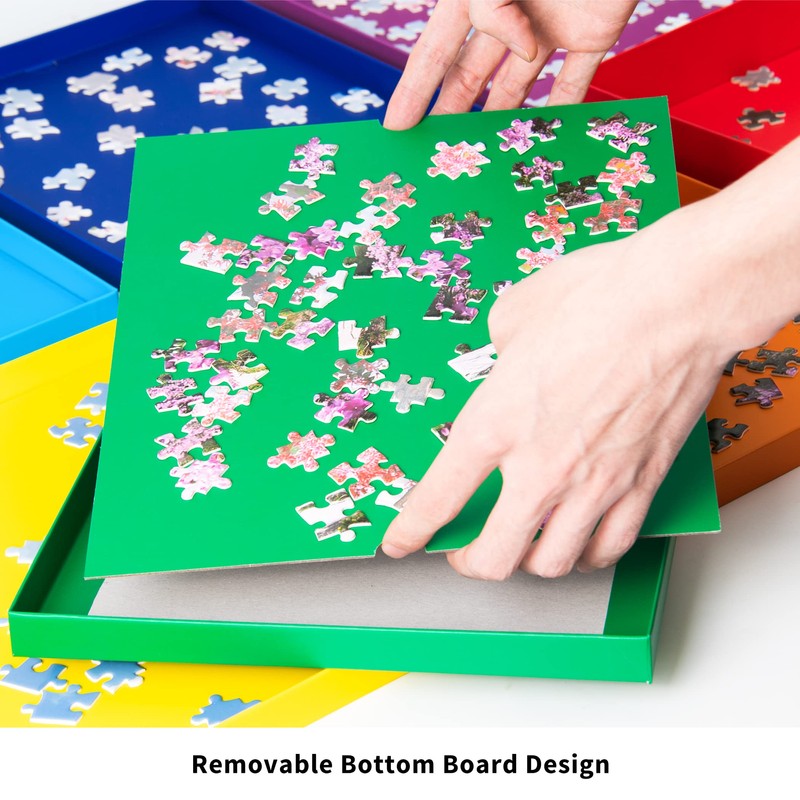 Tektalk Puzzle Sorting Trays Stackable Jigsaw Puzzle Sorters Puzzle Accessory
