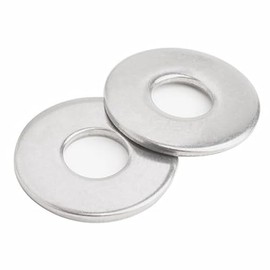 1/2" x 1.062" OD Flat Washer, 18-8 (304) Stainless Steel Washers Flat for Bolts and Screws, 25PCS