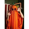 Clearstone Cosplay Halloween 2-Way Teru Pumpkin Poncho, Unisex, Orange