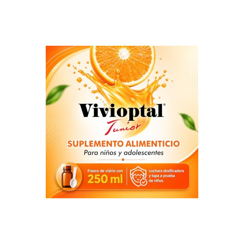 Vivioptal Junior Jarabe 250 Suplemento Alimenticio Multivitamínico Vitaminas Minerales Lisina