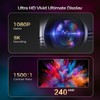 Wellsonic Native 1080P Mini Projector, Real 240 ANSI Lumens, Easy