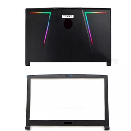 Wzqrps New Replacement Laptop LCD Cover Back Rear Top Lid Front Bezel/LCD Back Cover for MSI GE63 MS-16P1 MS-16P5 Raider RGB 8RF-341CN 8RE-005 9SG SF 3076P5A213HG (LCD Back Cover W/Front Bezel)