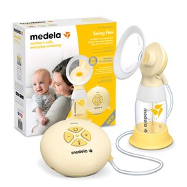 Medela Swing Flex Electric Breast Pump - Compact Design - With PersonalFit Flex Breast Shields and Medela 2 Phase Expression Technology